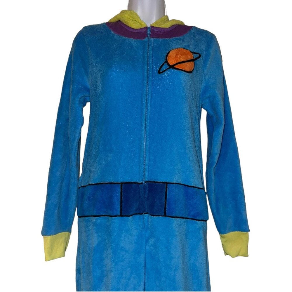 Disney Toy Story Alien Pajamas Womens XS Little Green Men Costume PJs Unionsuit - Picture 2 of 9
